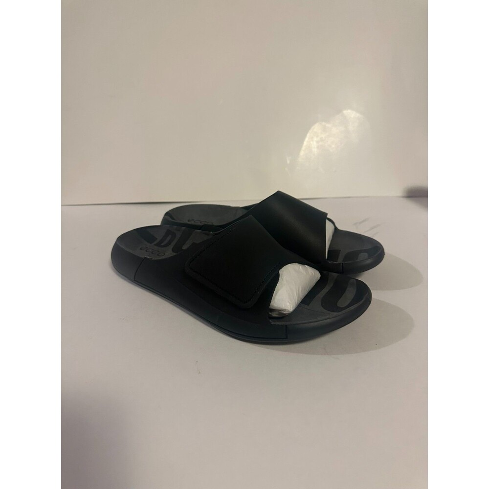 New Ecco Men's Black 2nd Cozmo Slippers Size 8-8.5 US 500914